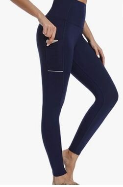 Olacia Navy High-Rise Leggings XL